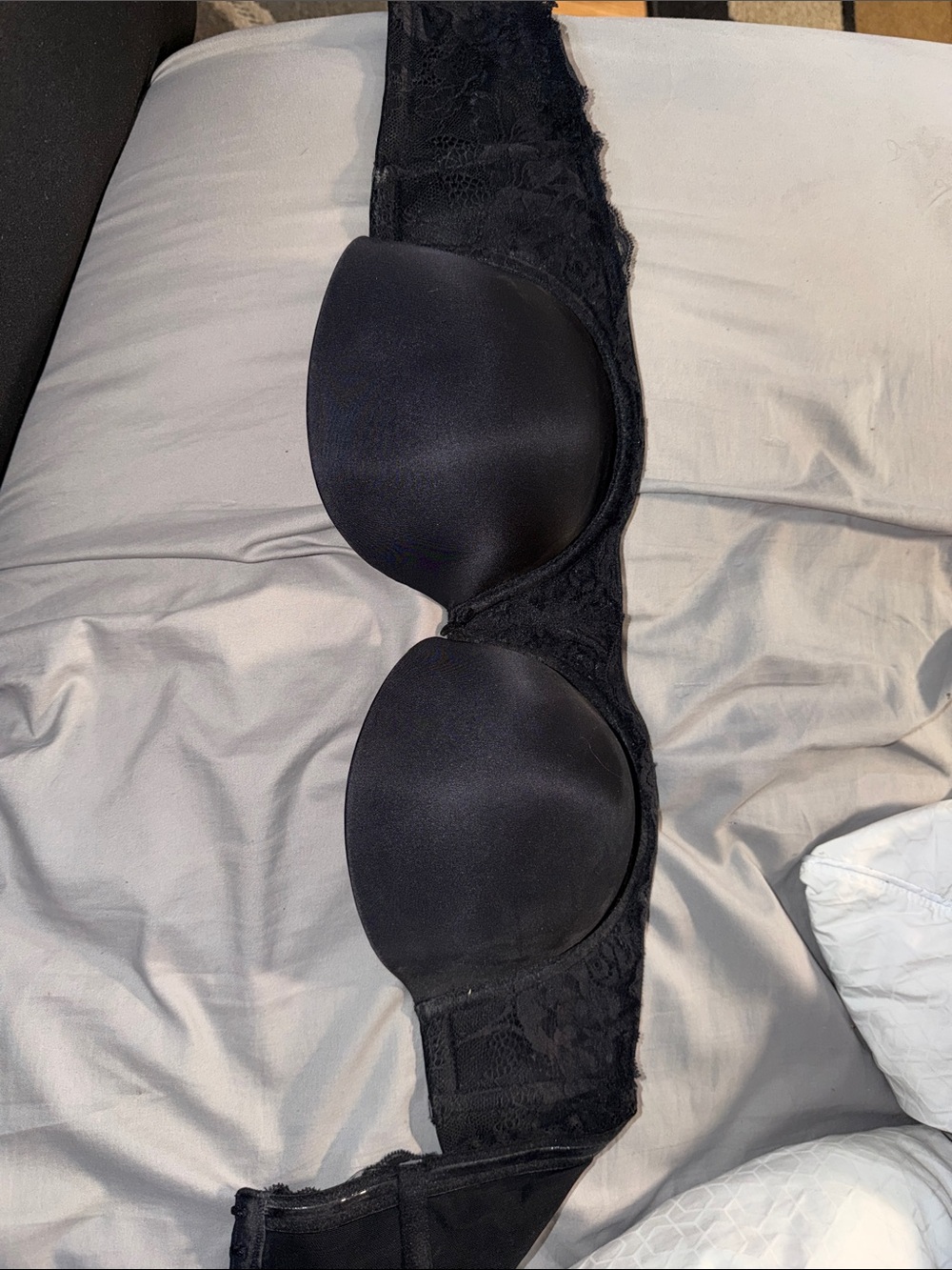 torrid Black Lace Strapless Padded Bra